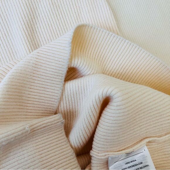 Vera Moda Womens Dress Knit Midi Stretchy Straps Vneck Bodycon Fashion Medium M - Picture 4 of 4